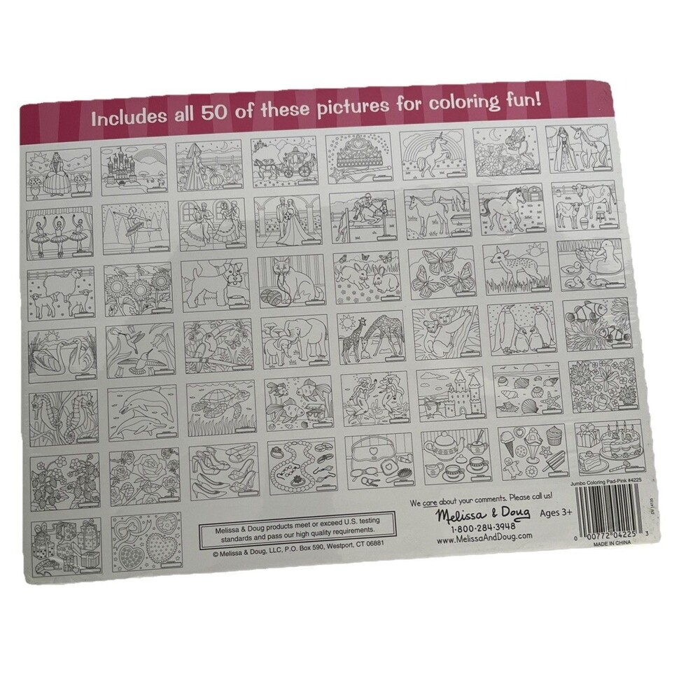 Melissa & Doug —Jumbo Coloring Pad - Multi Theme - brand new & sealed  XL - Picture 2 of 2